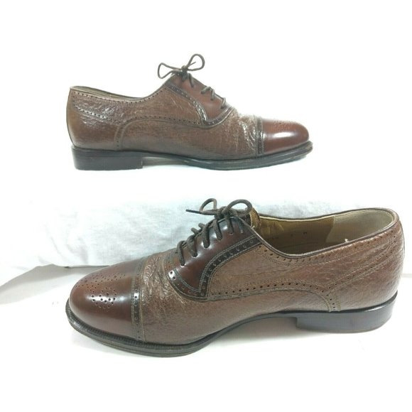 Johnston Murphy Domani Brown Italian Leather 7 M - Picture 3 of 11